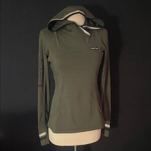 Flag Nor Fail Olive Green Hoodie